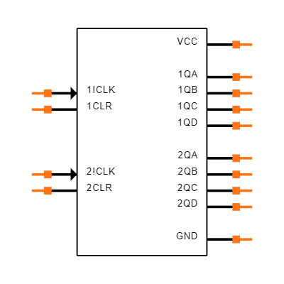 SN74LV393ATPWRQ1 Symbol