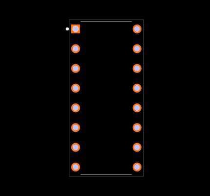 SN74LV4046AN Footprint