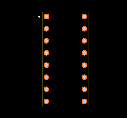 SN74LV4053AN Footprint
