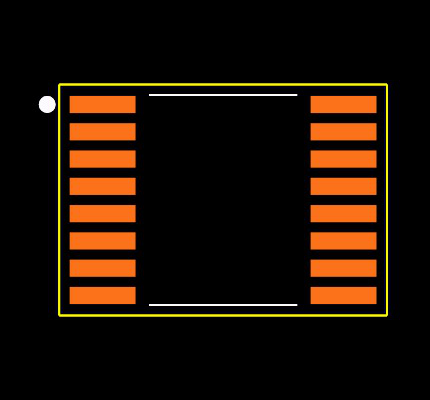 SN74LV4053ATPWREP Footprint