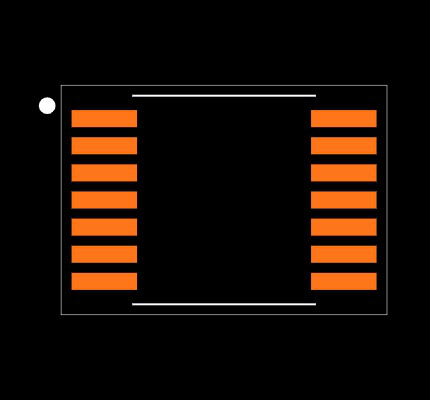 SN74LVC00AQPWRQ1 Footprint
