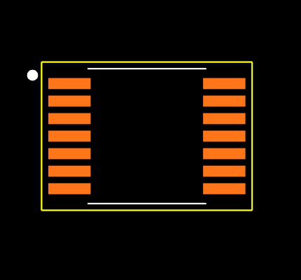 SN74LVC04APWE4 Footprint