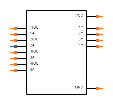SN74LVC125APWRG3 Symbol