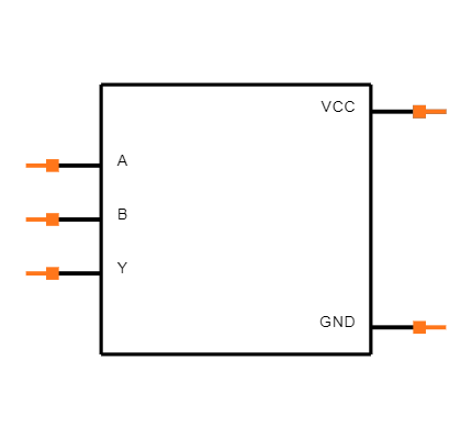 SN74LVC1G08DRLR Symbol