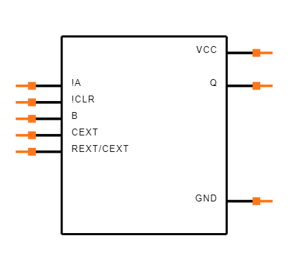 SN74LVC1G123DCTT Symbol