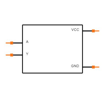 SN74LVC1G14DBVRG4 Symbol