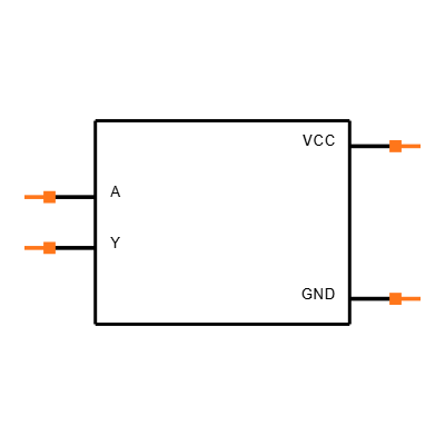 SN74LVC1G14DRLR Symbol