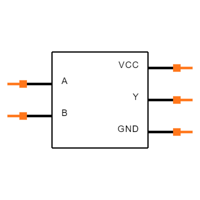 SN74LVC1G86MDCKREP Symbol