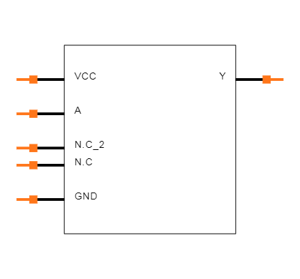 SN74LVC1GU04DSFR Symbol