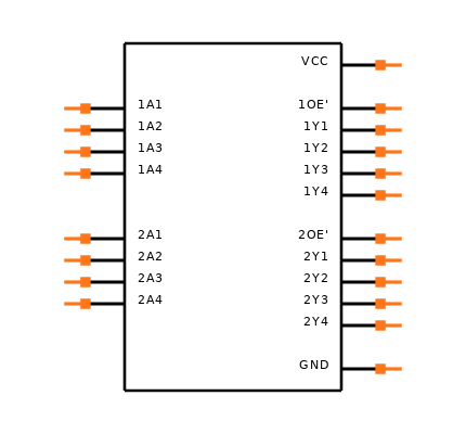 SN74LVC240APW Symbol