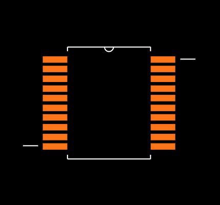 SN74LVC244ADBRE4 Footprint