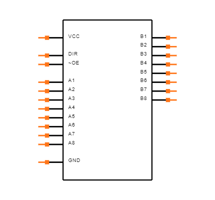 SN74LVC245ADBR Symbol