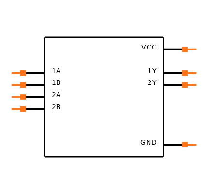 SN74LVC2G08DCURG4 Symbol
