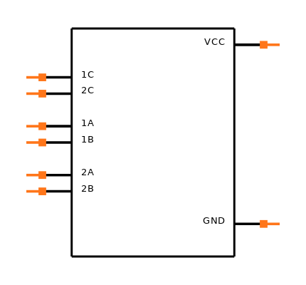 SN74LVC2G66DCURG4 Symbol
