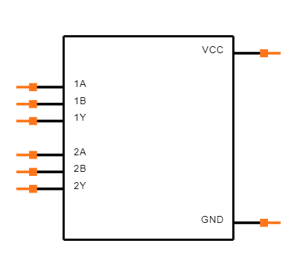 SN74LVC2G86DCTR Symbol