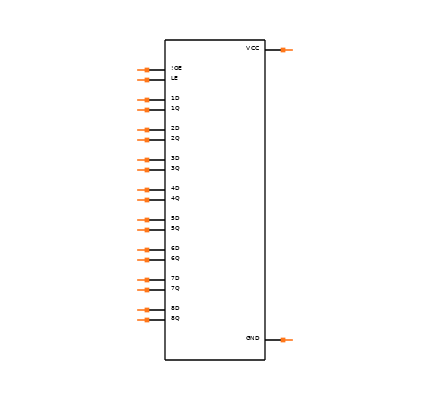 SN74LVC373APWE4 Symbol
