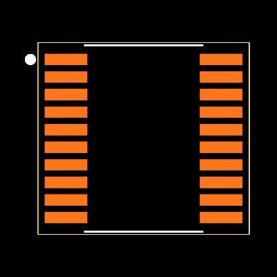 SN74LVC574APWG4 Footprint