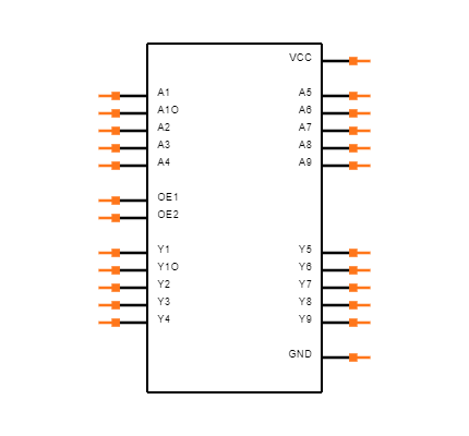 SN74LVC827APWT Symbol