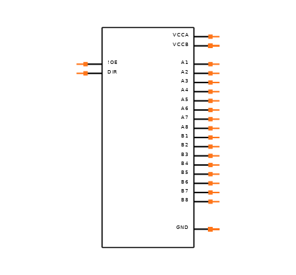 SN74LVC8T245PWG4 Symbol