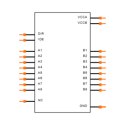 SN74LVCC4245APWRE4 Symbol