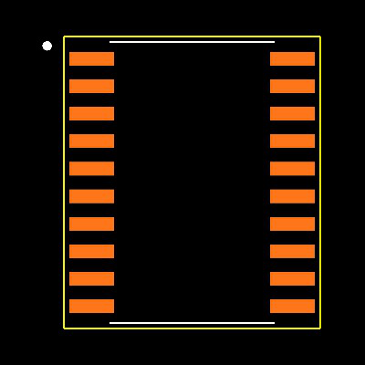 SN74LVT245BDWRE4 Footprint
