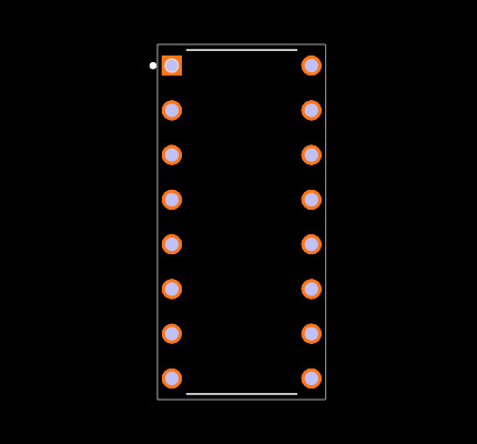 SN74S112AN Footprint