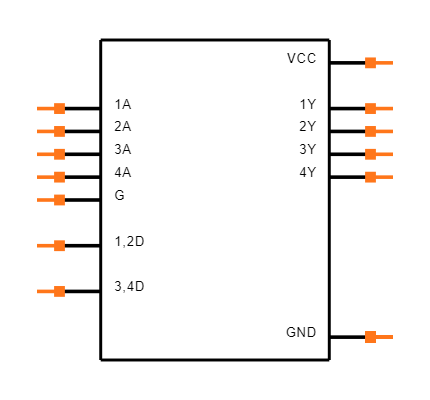 SN75437ANEE4 Symbol