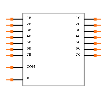 SN75468DE4 Symbol
