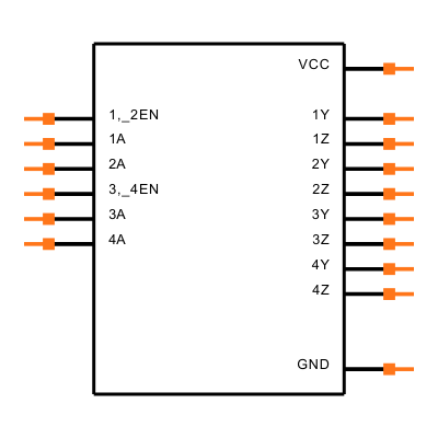 SN75ALS194N Symbol