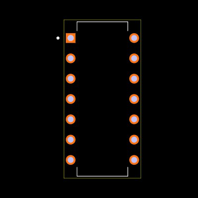 SN75C189AN Footprint