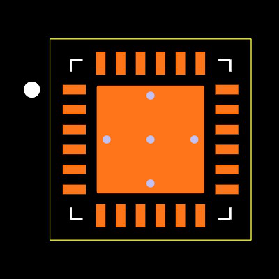 TAS2505IRGET Footprint