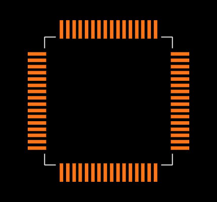 TAS5508BPAGR Footprint