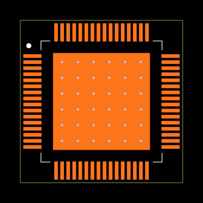 TAS5716PAP Footprint