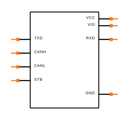 TCAN1044DRBRQ1 Symbol