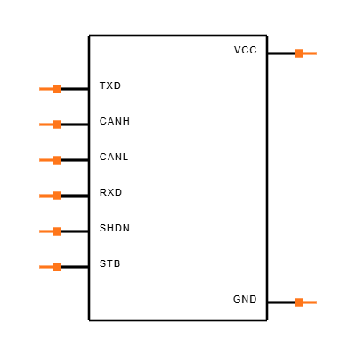 TCAN334DCNR Symbol
