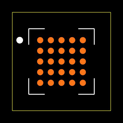 TDC7201ZAXR Footprint