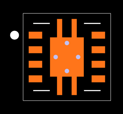 THS4275DRBT Footprint