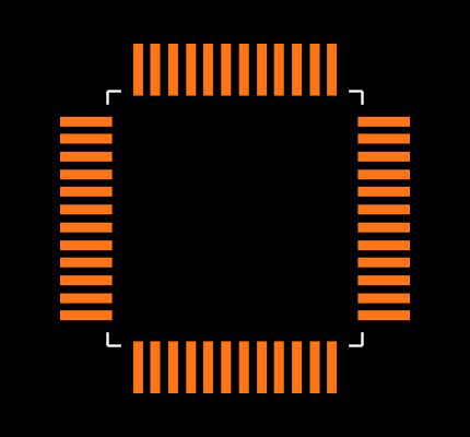 TL16C2550IPFBR Footprint