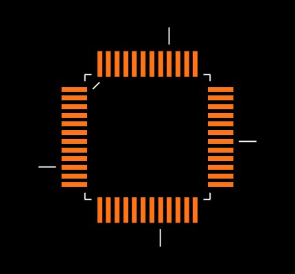TL16C752CIPFBR Footprint