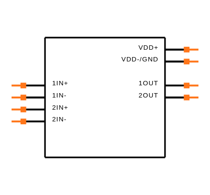 TLC2252IDG4 Symbol