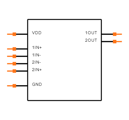 TLC393ID Symbol