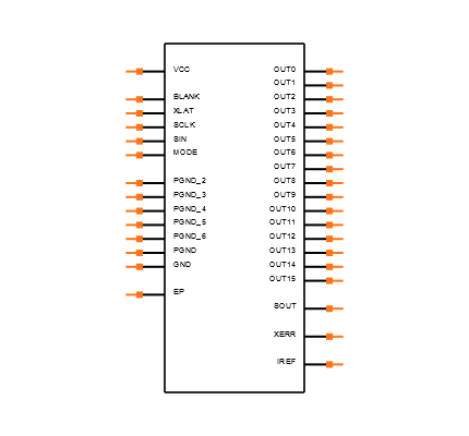 TLC5923DAP Symbol