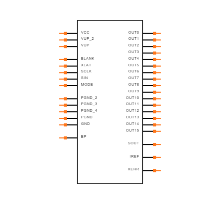 TLC5924DAP Symbol