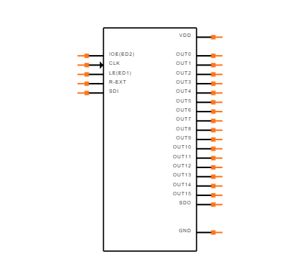 TLC5926IDWR Symbol