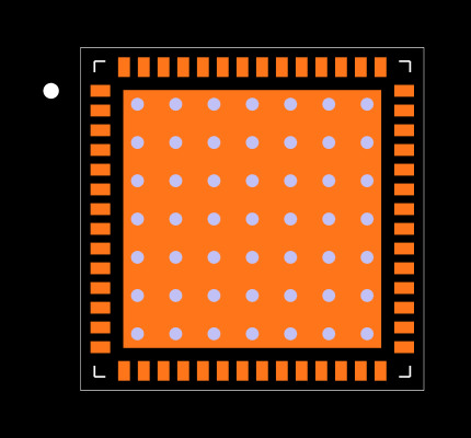 TLC5958RTQT Footprint