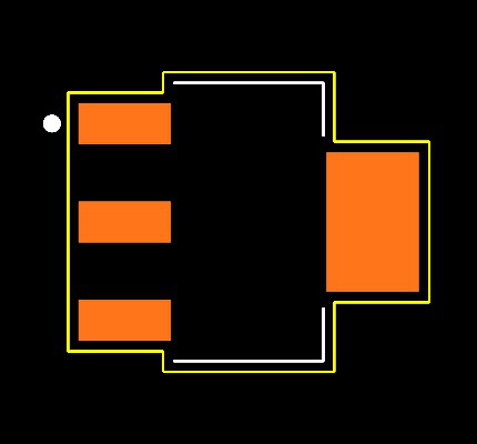 TLV1117-33CDCYRG3 Footprint