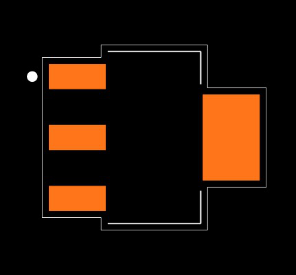 TLV1117-50CDCYRG3 Footprint
