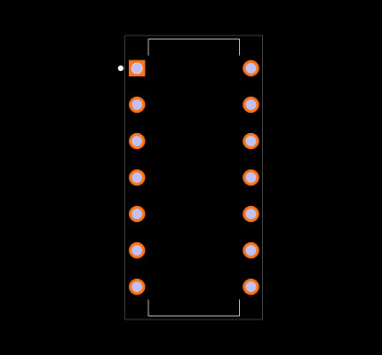 TLV2464IN Footprint