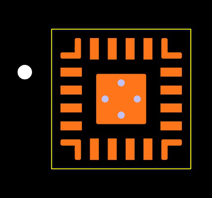 TLV320ADC6120IRTER Footprint