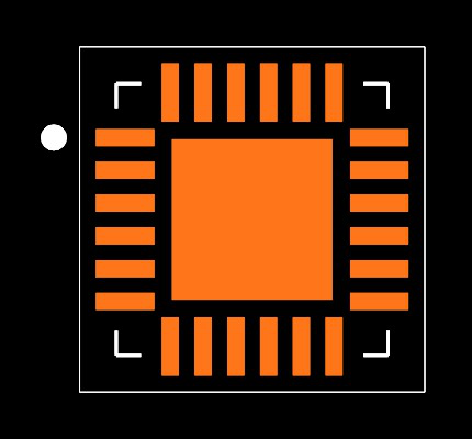 TLV320ADC6140IRTWT Footprint
